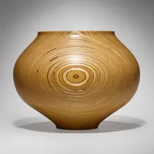 Rude Osolnik, Bullseye Bowl Form, 1993, laminated baltic plywood