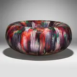 Hap Sakwa, Torus, 1988, polychromed, stained, and laminated wood