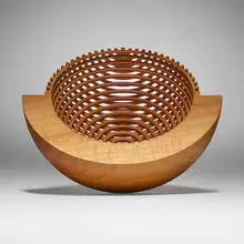 Hans Weissflog, Rocking Bowl, 1998, beech