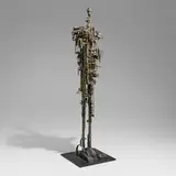 James Bearden, Cathedral Form, 2023, metallic-washed bronze over steel