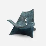 Wendell Castle, Bronze Miniature Chair, 1991, patinated bronze