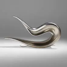 Abilene rocker by Wendell Castle, 2008, stainless steel, sold May 2024