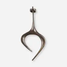 Rare door knocker by Paul Evans, c. 1965, patinated bronze, sold May 2024