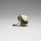 Untitled (Christmas Ornament) by Toshiko Takaezu, c. 1995, glazed porcelain, sold May 2024