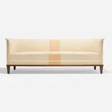 Birger Hahl, Sofa for the Parliament House, Helsinki, 1931, upholstery, stained ash