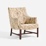 Frits Henningsen, Armchair, c. 1945, upholstery, mahogany