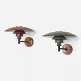 PH 4/3 lamps, set of two by Poul Henningsen, patinated copper, sold Nov 2025