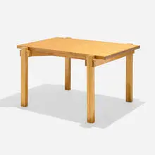 Finnish, Dining table, c. 1960, laminated birch