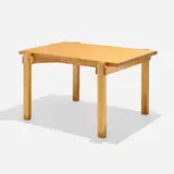 Finnish, Dining table, c. 1960, laminated birch