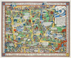 MacDonald Gill, PETER PAN MAP of KENSINGTON GARDENS, London Underground