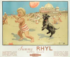 Sep E. Scott, RHYL, sunny North Wales. British Railways