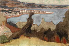 Zdzislaw Ruszkowski, View of Penzance, oil on canvas