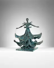 Salvador Dalí, Dalinian Dancer, 1949, bronze with a blue patina