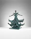 Dalinian Dancer by Salvador Dalí, 1949, bronze with a blue patina, sold Apr 2018