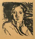 Max Beckmann, Bildnis Mink“ (Die Frau des Künstlers), 1917, Lithografie auf Bütten