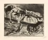 Otto Dix, Lustmord, 1922, Kaltnadel auf Velin