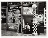 Berenice Abbott, Blossom Restaurant, 103 Bowery, Lower East Side, New York, Gelatin silver print