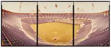 Jim Dow, Plates from The American League Stadiums Portfolio (3), 1982, Ektacolor triptych photographs