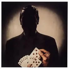 Stephen Frailey, Untitled (Man with Playing Cards), 1988, Chromogenic print