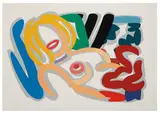 Tom Wesselmann, Big Blonde with Choker, 1992, 26-color screenprint on 4-ply natural white Archivart board