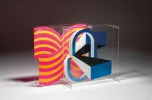 Marie-Luise Heller, Dia Object (2), c. 1972, Spray paint on Plexiglas