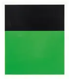 Black/Green II by Ellsworth Kelly, 1970-1972, 2-color lithograph on Special Arjomari paper, sold Nov 2018