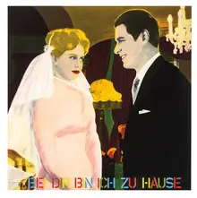 Dieter Glasmacher, Bei Dir bin ich zu hause, 1971, Mixed-media on canvas mounted to board