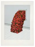 Patrick Hughes, Paper Roses, 1985, 12-color screenprint on Arches 88 paper