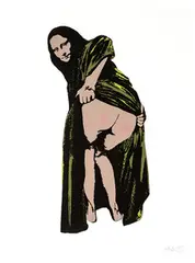 Nick Walker, Moona Lisa, 2006, Color screenprint on paper
