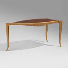 Wendell Castle Collection, Prototype Alchemist desk, 2012, bleached walnut, walnut burl, ebony