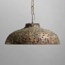 Silas Seandel, Chandelier, c. 1975, torch-cut, welded and patinated copper, steel