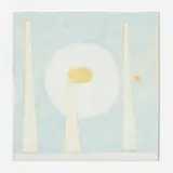 Leonardo Canella, Untitled (Abstract Landscape) (from the La Citta series), 2000, oil on jute
