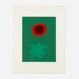 Adolph Gottlieb, Chrome Green, 1972, screenprint in colors