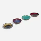 Toini Muona, Collection of four bowls, c. 1950, glazed stoneware