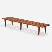 Bench, model JH 574 by Hans J. Wegner, c. 1960, teak, sold Nov 2025