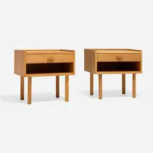 Hans J. Wegner, Nightstands model RY 430, pair, c. 1960, teak