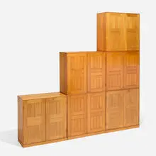 Mogens Koch, Bookcases, set of six, c. 1960, mahogany