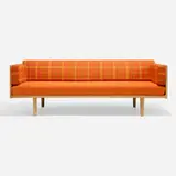Hans J. Wegner, Daybed, model GE 20, c. 1960, oak, upholstery, painted wood