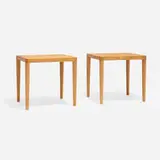 H.W. Klein, Occasional tables, pair, c. 1965, pine