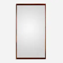 Wall-hanging mirror by Kai Kristiansen, 1954, rosewood, mirrored glass, sold Nov 2025