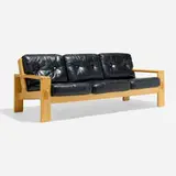 Esko Pajamies, Bonanza sofa, c. 1965, oak, upholstery