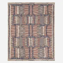 Scandinavian-style flatweave carpet by Doris Leslie Blau, c. 2020, hand-woven wool, sold Nov 2025