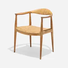 The Chair by Hans J. Wegner, teak, cane, sold Nov 2025