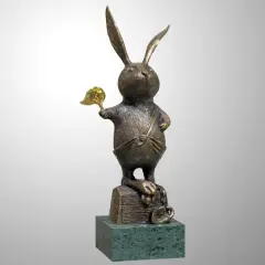 Volodymyr Mykytenko, LUCKY CATCHER, 2012, brąz, marmur