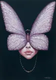Jerzy Tyburski, MOTYL, 2024, olej, płótno