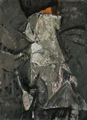 Aleksander Kobdzej, Isole, 1966, Öl auf Leinwand
