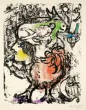 Marc Chagall, Pirouette au cirque, 1961, Farblithographie auf Arches-Velin
