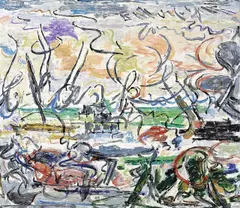 Blank by Uwe Kowski, 2005, Öl auf Leinwand, sold May 2011