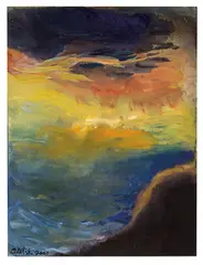 Jules Olitski, Temptation of Noah, 2000, Watercolor and gouache on paper