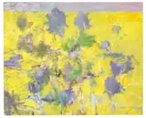 Wolf Kahn, Foliage in a Lemon-Yellow Surround